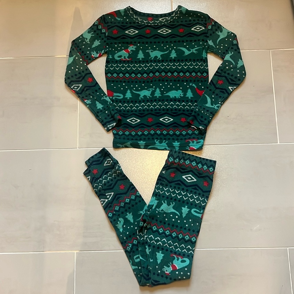 Dinosaur Holiday PJ Set, Size 10